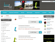 Tablet Screenshot of dunafit.com